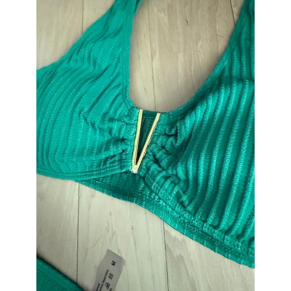 Shein Ribbed Green Bikini - Picture 4 of 6
